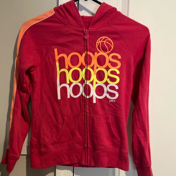 Justice Other - Justice Hoops Basketball Zip Up Hoody